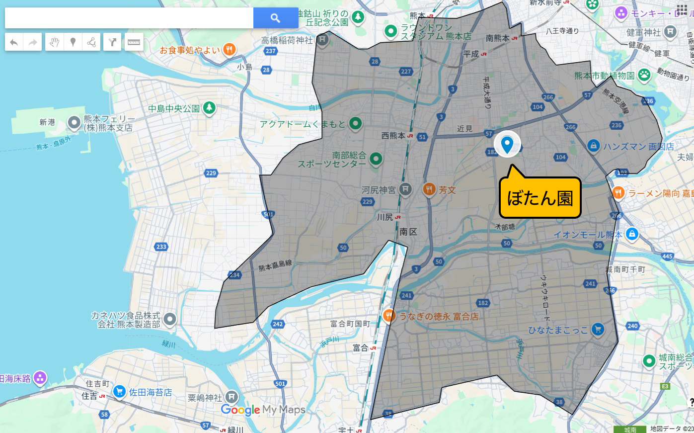 送迎範囲イメージ