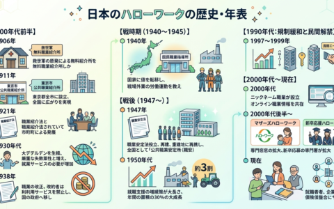 日本のハローワークの歴史と成り立ち