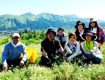 熊本県民の健康意識の向上と地域の農産物の 消費拡大に貢献します。