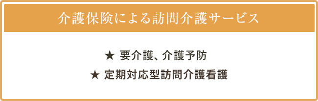 介護保険による訪問介護サービス
